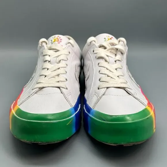 Converse Golf Le Fleur One Star Ox Rainbow Mens 13 White Shoes Sneakers Leather